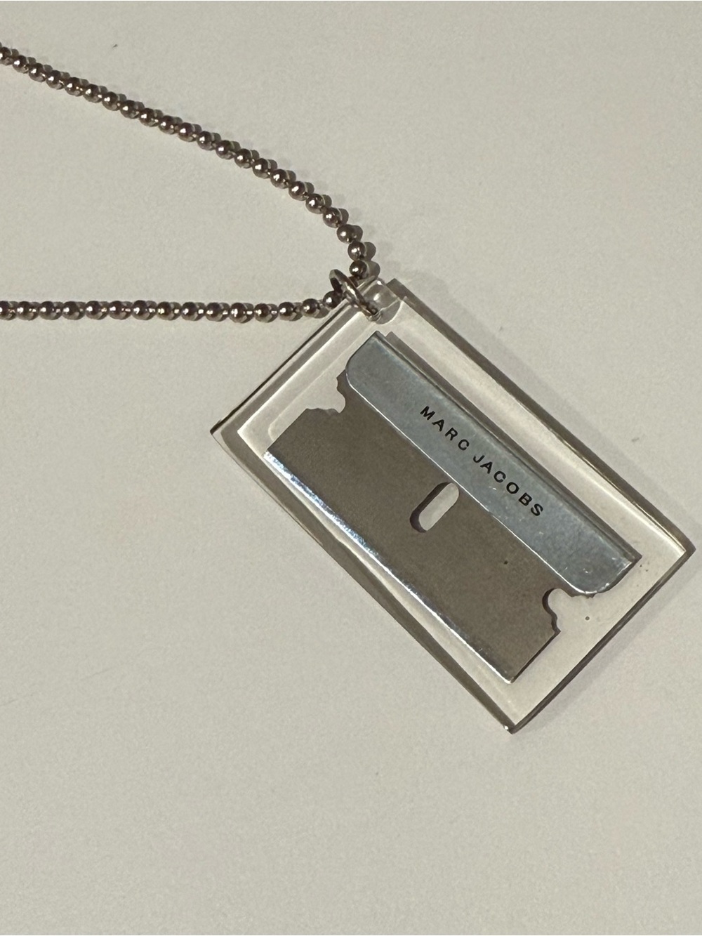 Marc Jacobs Special Items LIL WAYNE Silver Razor Blade Necklace